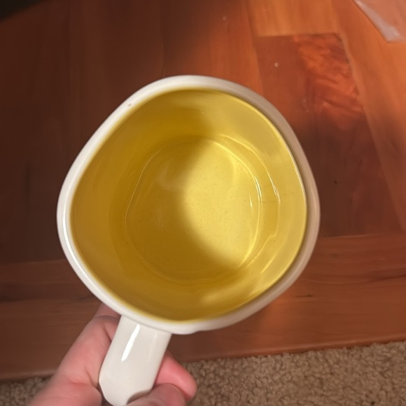 Rae Dunn Cream Mug with 'Follow the Bunny' Text double sided DS - Picture 4 of 5